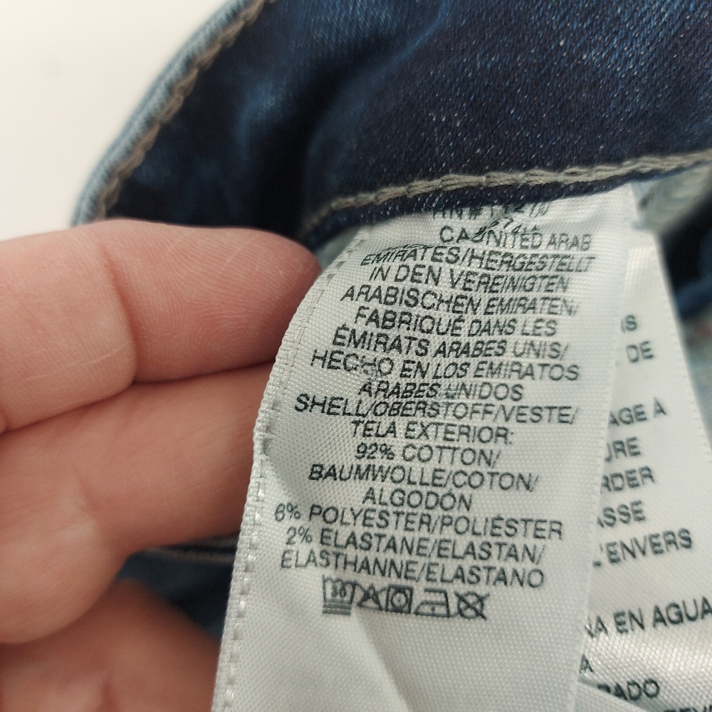 True Religion Stella Skinny Chewed Hem Size 23 Blue - Picture 6 of 6